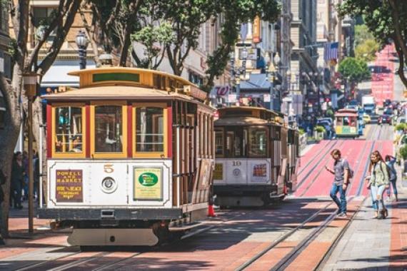 Cable cars.