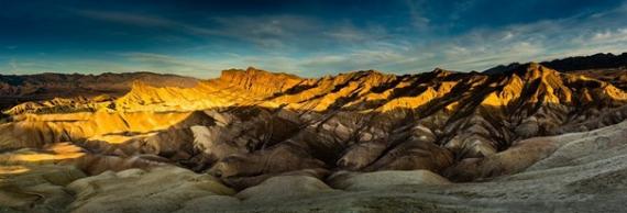 Zabriskie Point au coucher du soleil