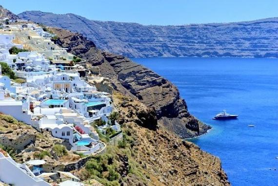 La caldeira de Santorin