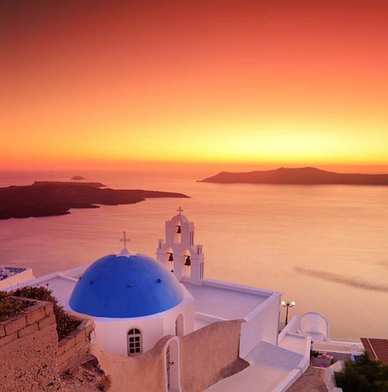 Coucher de soleil sur Oia