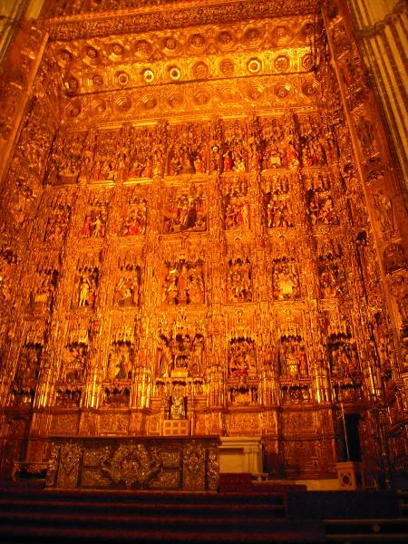 Fresque en bois — Cathédrale de Séville (Espagne)