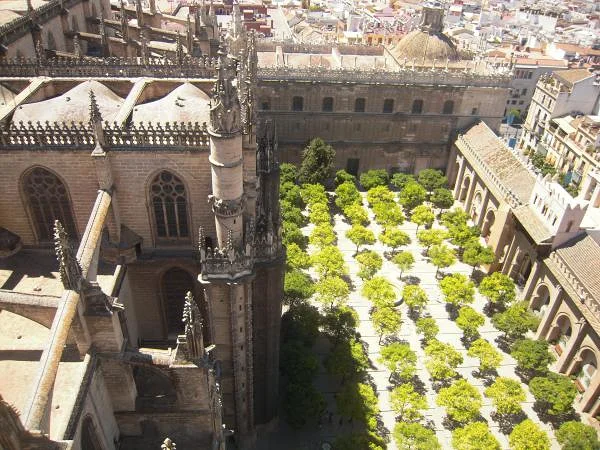 La cathédrale et la cour des orangers — Cathédrale de Séville (Espagne)