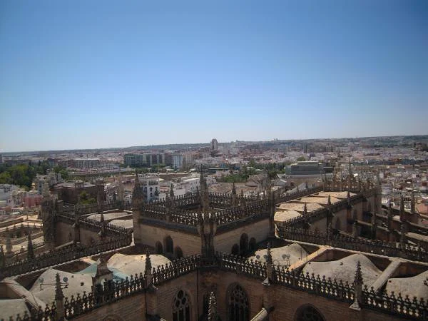 Vue du dessus de la cathédrale — Cathédrale de Séville (Espagne)