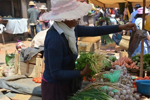 la marchande de légumes (Madagascar)