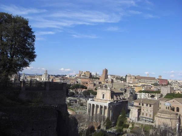 Vue panoramique depuis le mont Palatin — Musée du Palatin (Italie)