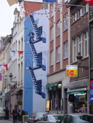 Fresque Tintin, extrait de l'Affaire Tournesol p.50