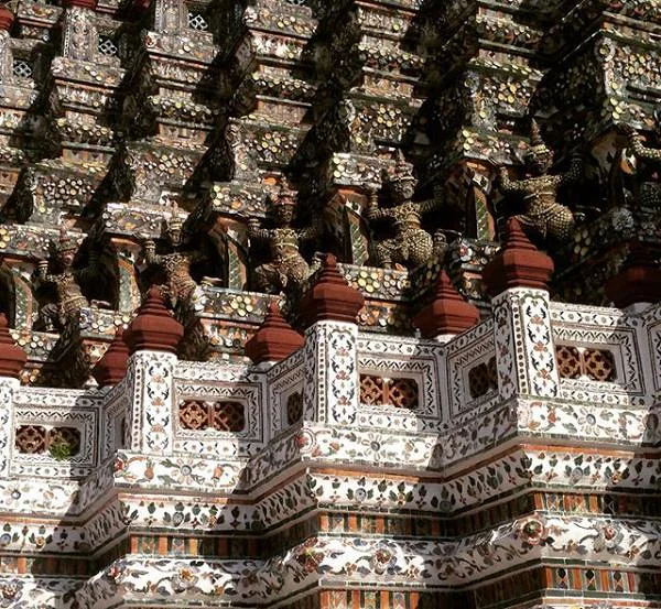 Détails d'un temple — Temple Wat Arun (Thaïlande)