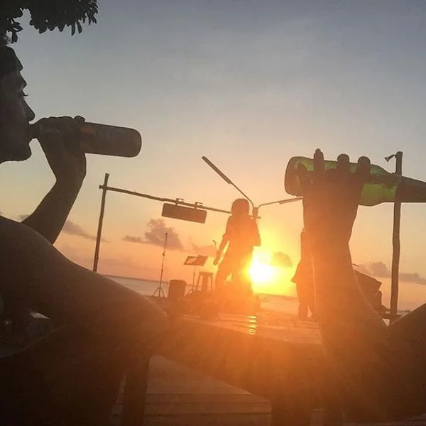 Bières et coucher de soleil Bières et coucher de soleil — Koh Tao (Thaïlande)