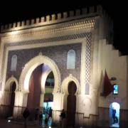 Porte bleue