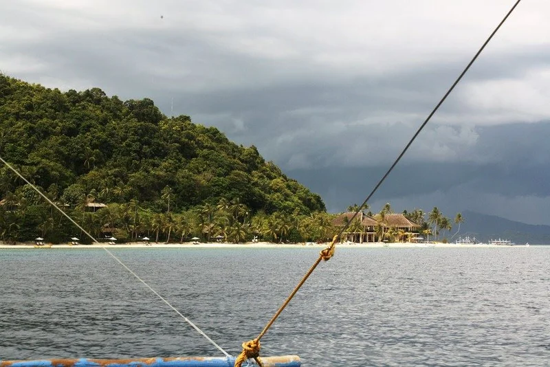 vue du bâteau (Philippines)