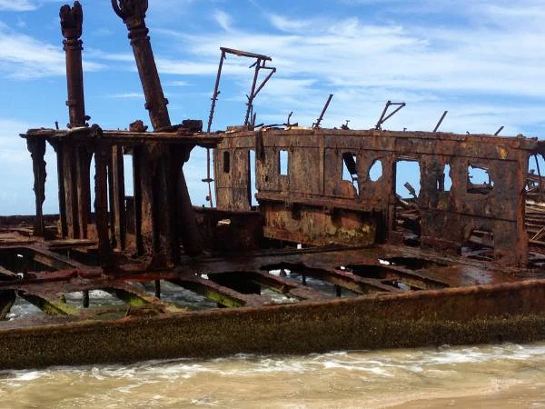 Gros plan sur l'épave (Australie)