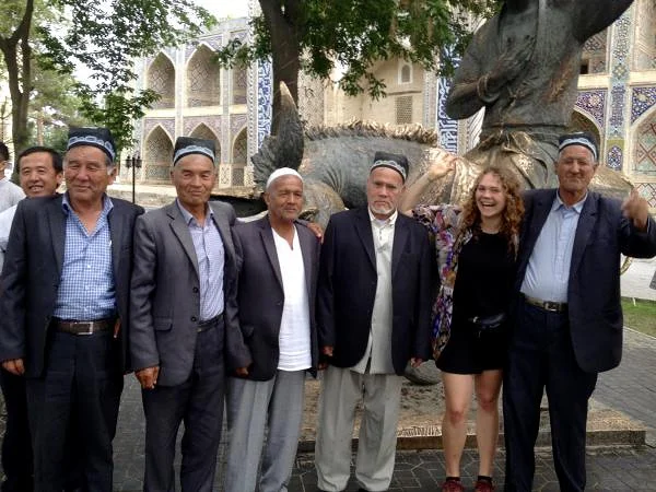 Photo de groupe — Lyab-i-Hauz (Ouzbékistan)