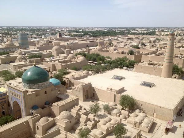 Vue panoramique sur Khiva — Khiva (Ouzbékistan)