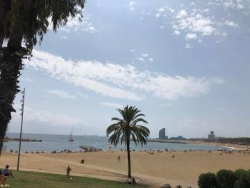 la plage de Barcelone