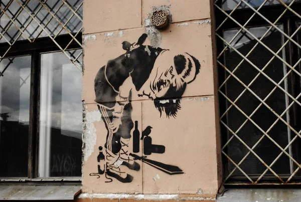 Street art sur le port