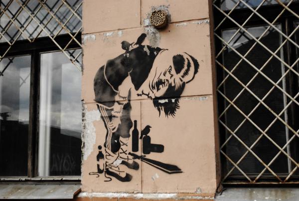 Street art sur le port